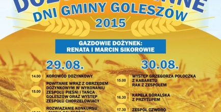 Plakat Dożynek Gminnych 2015